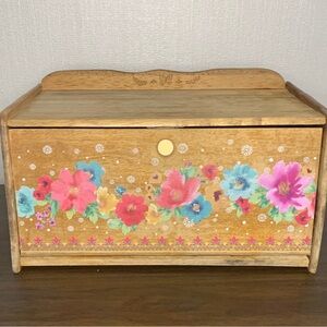 Pioneer Woman Brown Acacia Bread Box